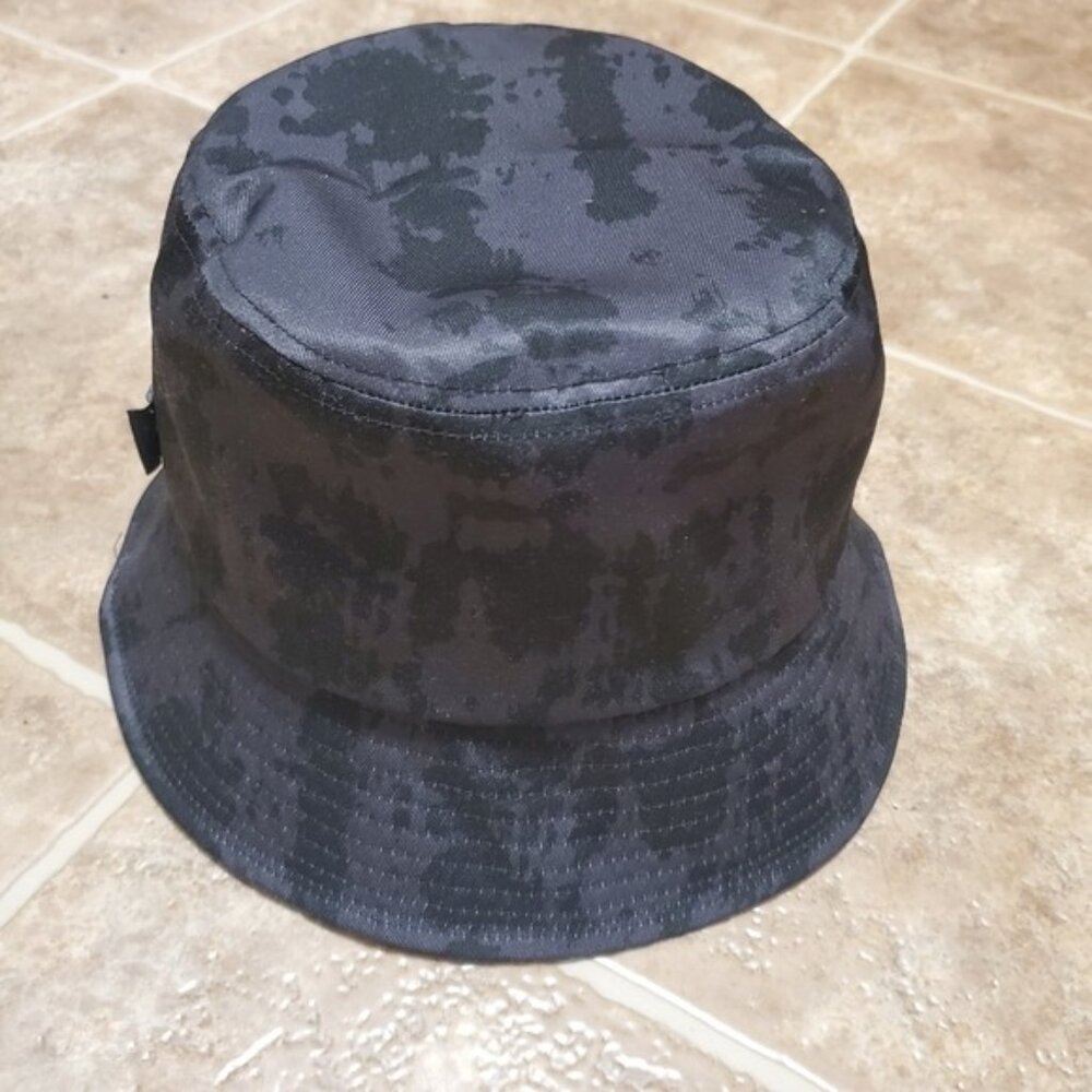 Puma Bucket Hat Y2K Unisex Black Grey Space Dye Nylon OS - Picture 3 of 9